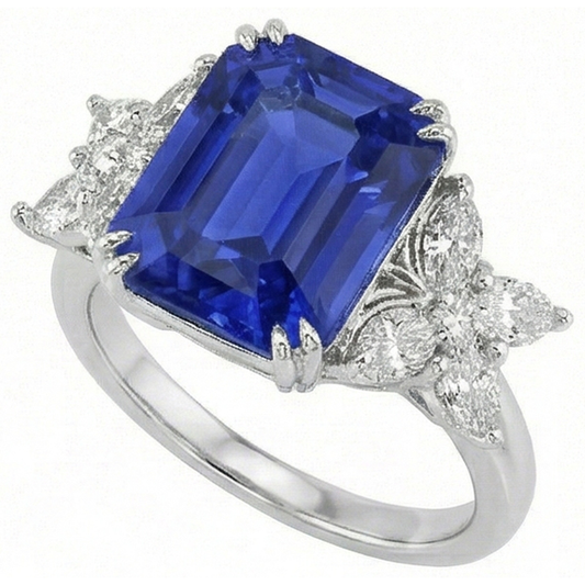 naturel marquise diamant 3carats alliance angle de côté