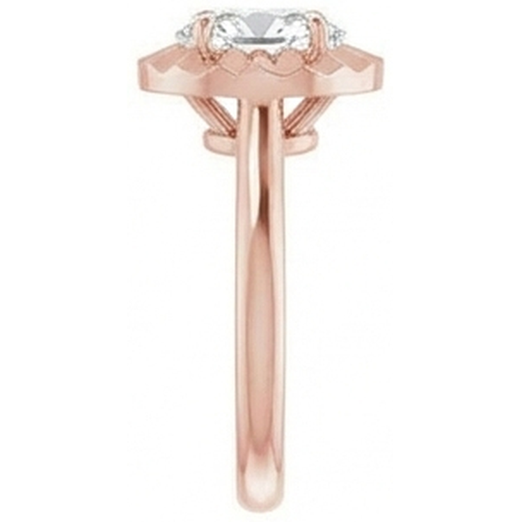 Alliance Solitaire Ovale Vieux Mineur Véritable Diamant 3.25 Carats Bijoux Femme