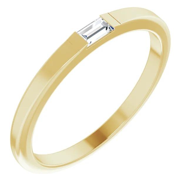 Alliance Solitaire Réel Diamant 0.40 Carats Bague Homme Or Jaune 14K