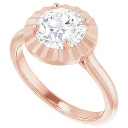 naturel round diamant 3carats alliance angle de côté