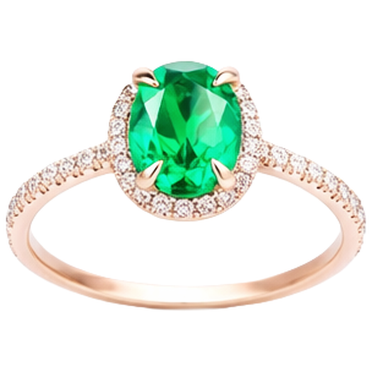 Alliance Verte Emeraude Et Diamant Naturels Extraits des Mines ( et non cultivés en laboratoire ) 5.45 Carats