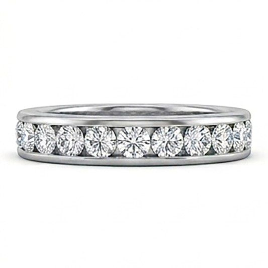 Alliance d'Éternité Diamant Naturel 14 Carats
