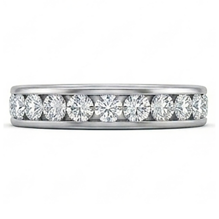 Alliance d'Éternité Diamant Naturel 14 Carats