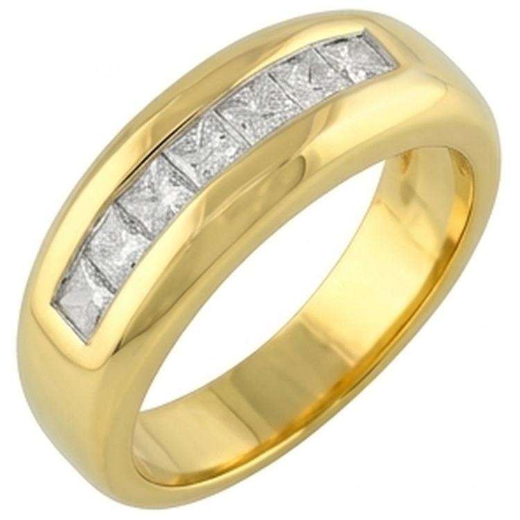 Alliance d'Éternité Diamant Naturel 14 Carats