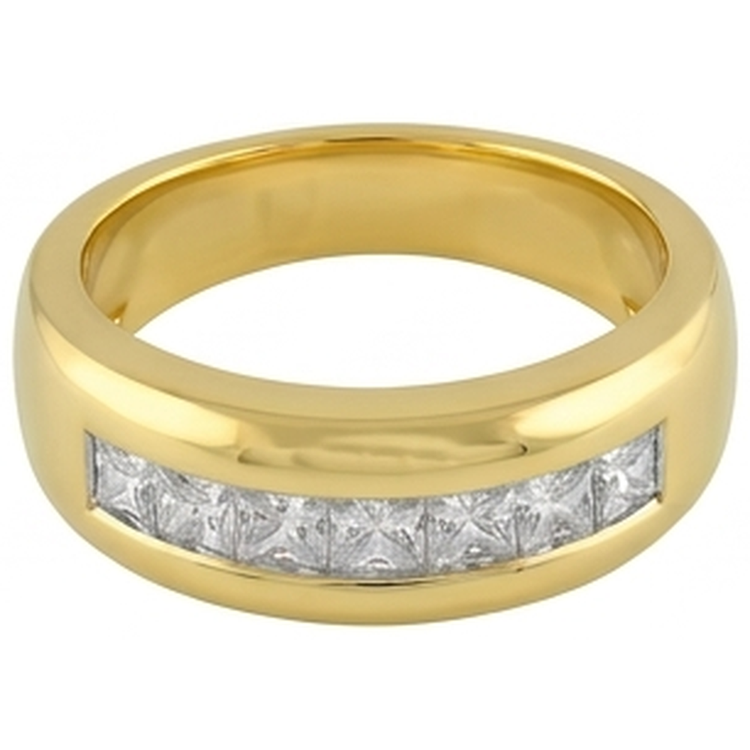 Alliance d'Éternité Diamant Naturel 14 Carats