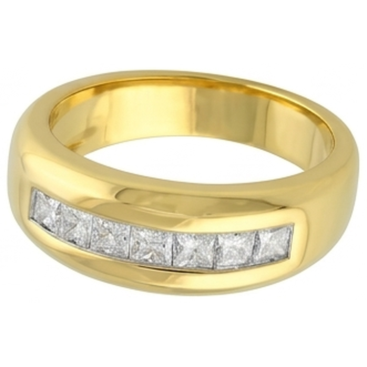 Alliance d'Éternité Diamant Naturel 14 Carats