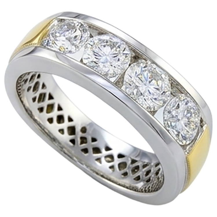 Alliance d'Éternité Diamant Naturel 2 Carats