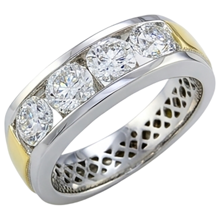 Alliance d'Éternité Diamant Naturel 2 Carats