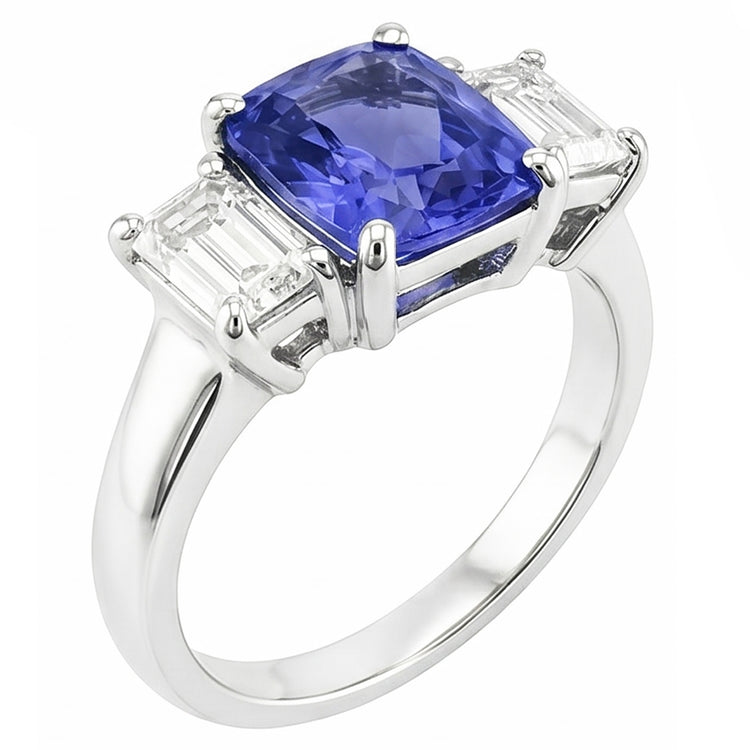 Alliance d'Éternité Saphir Naturel 3.50 Carats