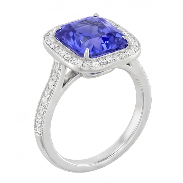 Alliance d'Éternité Saphir Naturel 3.50 Carats