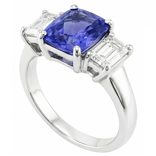 Alliance d'Éternité Saphir Naturel 3.50 Carats