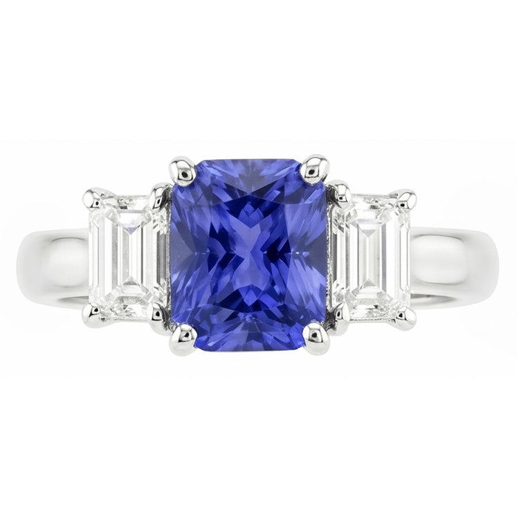 Alliance d'Éternité Saphir Naturel 3.50 Carats