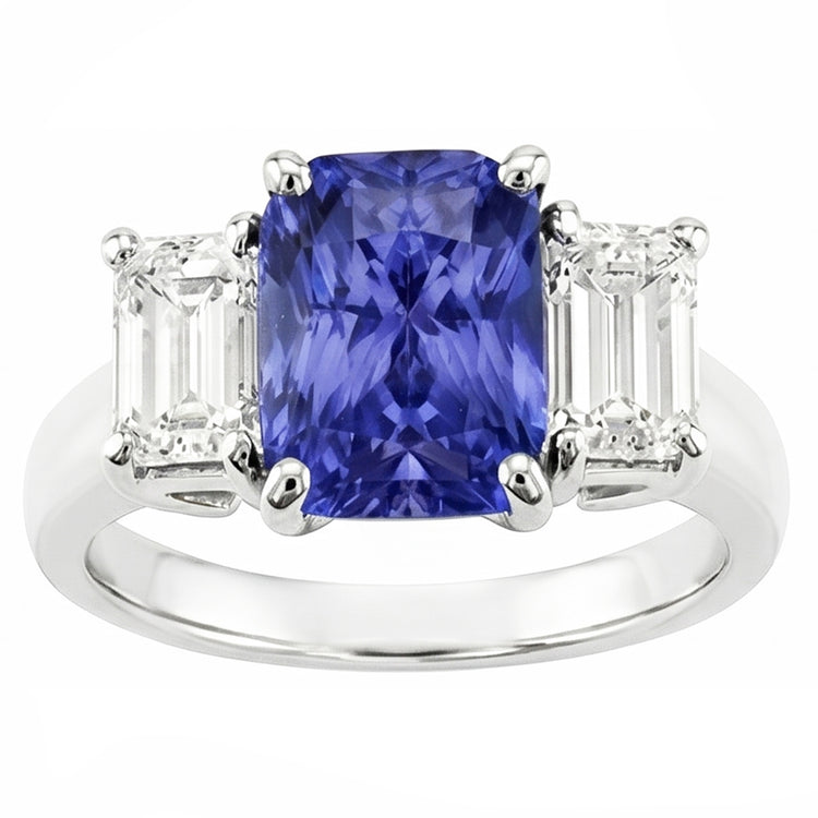 Alliance d'Éternité Saphir Naturel 3.50 Carats