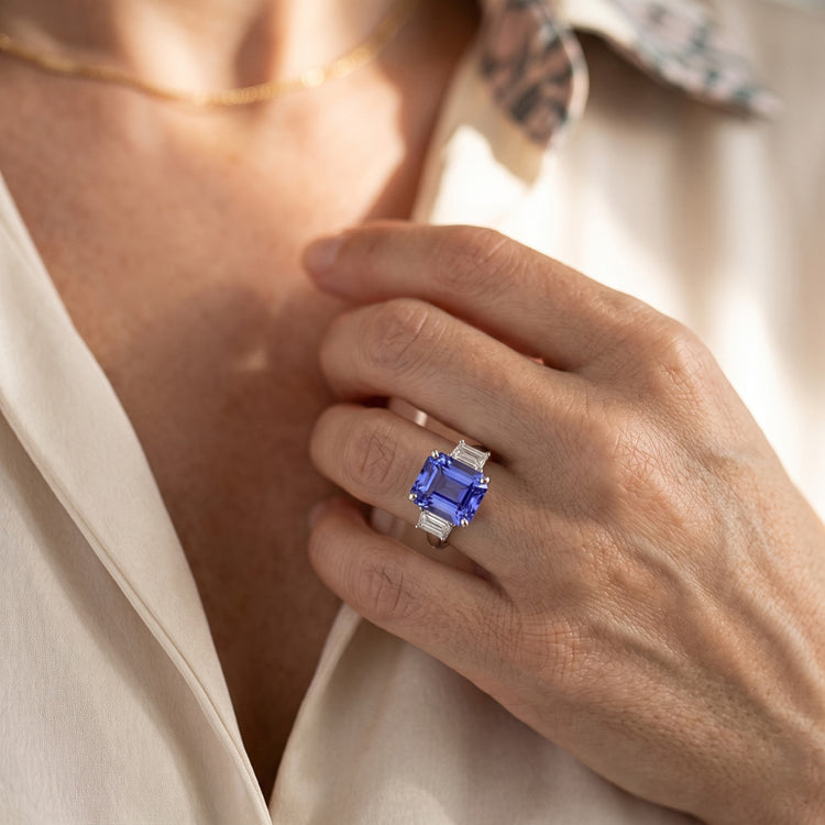 Alliance d'Éternité Saphir Naturel 3.50 Carats