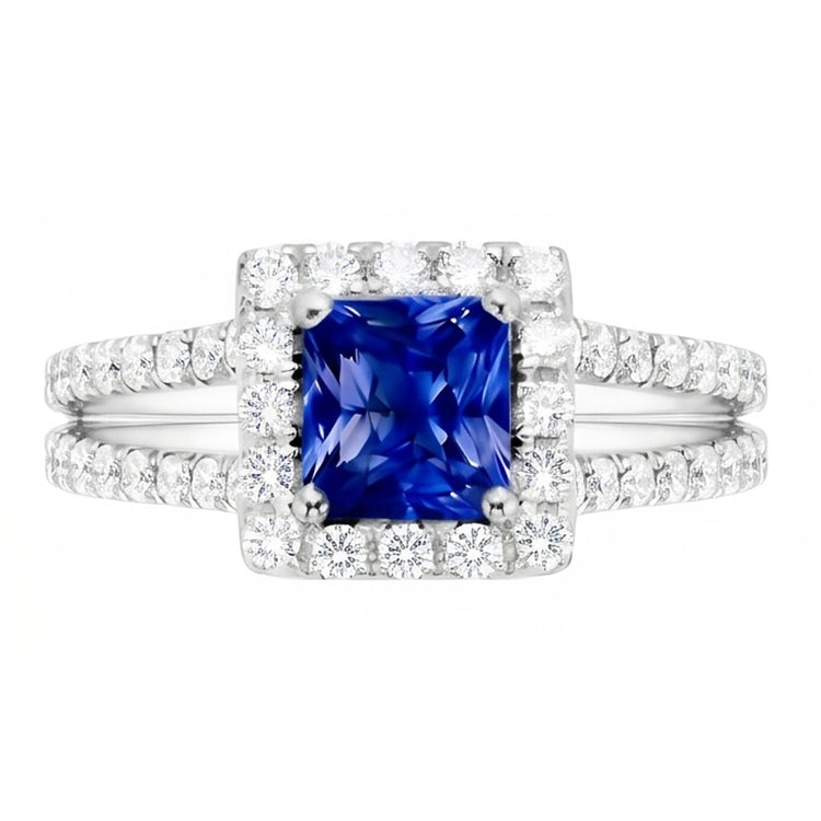 Alliance d'Éternité Saphir Naturel 3 Carats