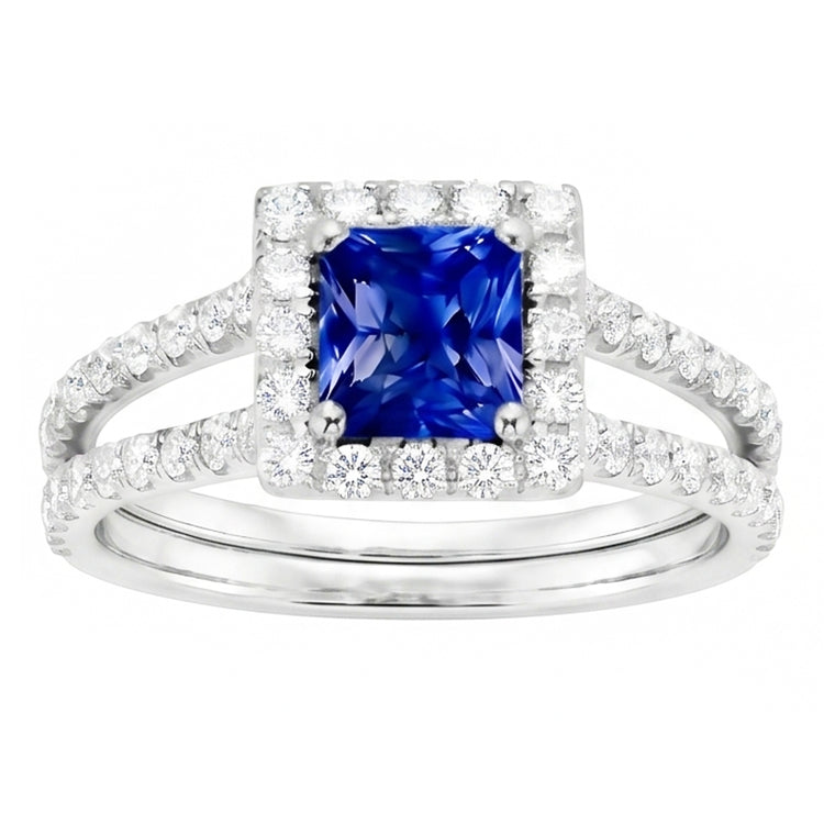 Alliance d'Éternité Saphir Naturel 3 Carats