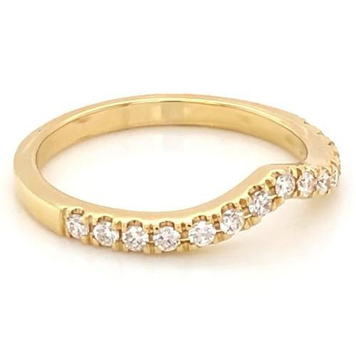 Alliance en Authentique diamant 1 carat serti de griffes pour femme 