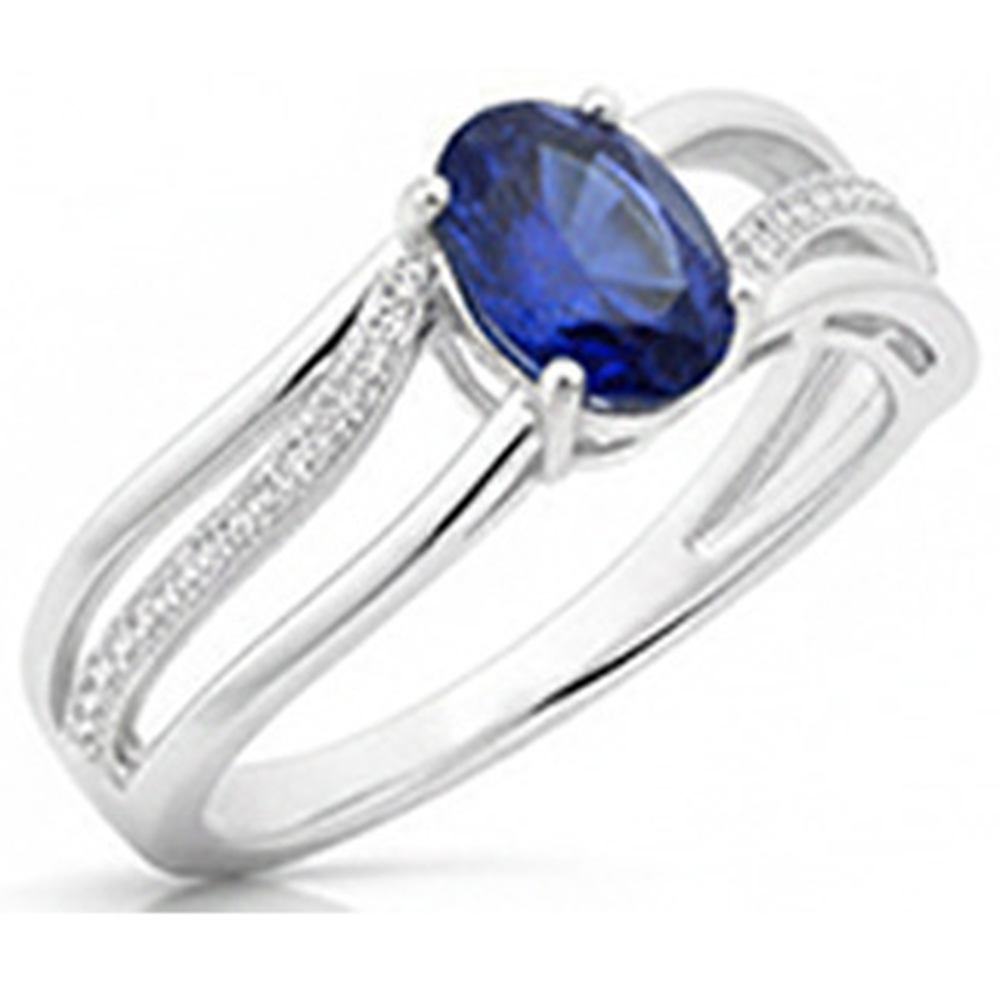 naturel oval diamant 3carats alliance angle de côté