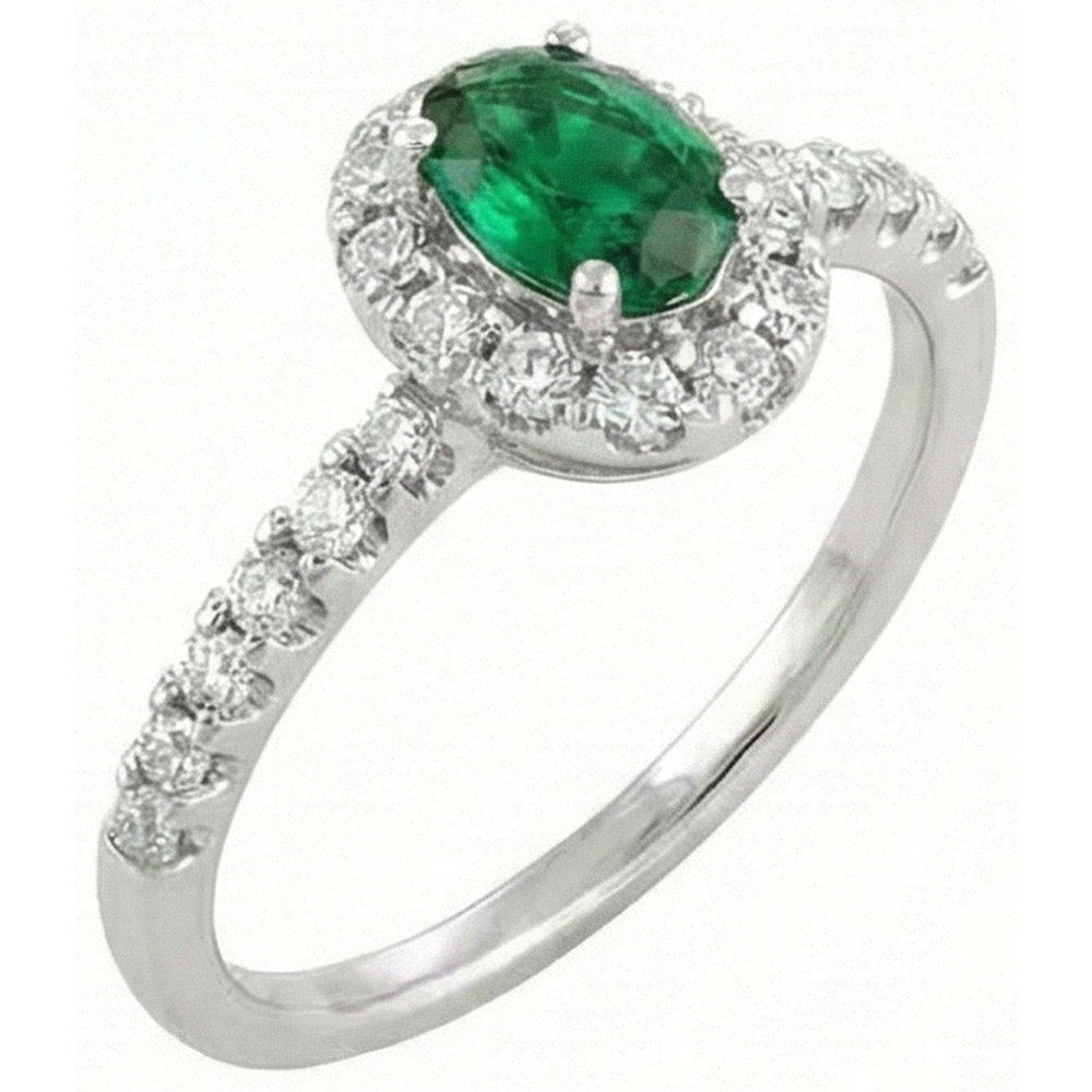 naturel oval diamant 3.85carats alliance détail rapproché