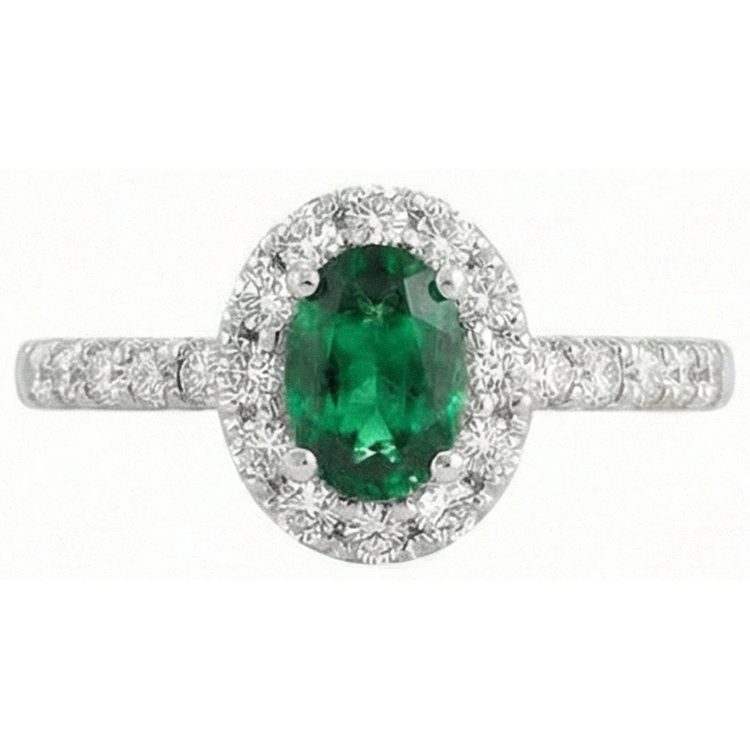 naturel oval diamant 3.85carats alliance vue de dessus