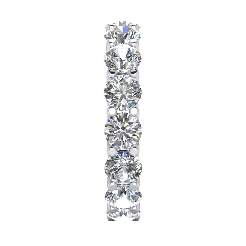 Anneau d'éternité Réel diamant rond scintillant 4.2 mm 4.80 carats