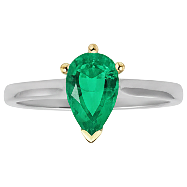 Élégant Bague Pierre de Couleur 1,50 carats – vue de face