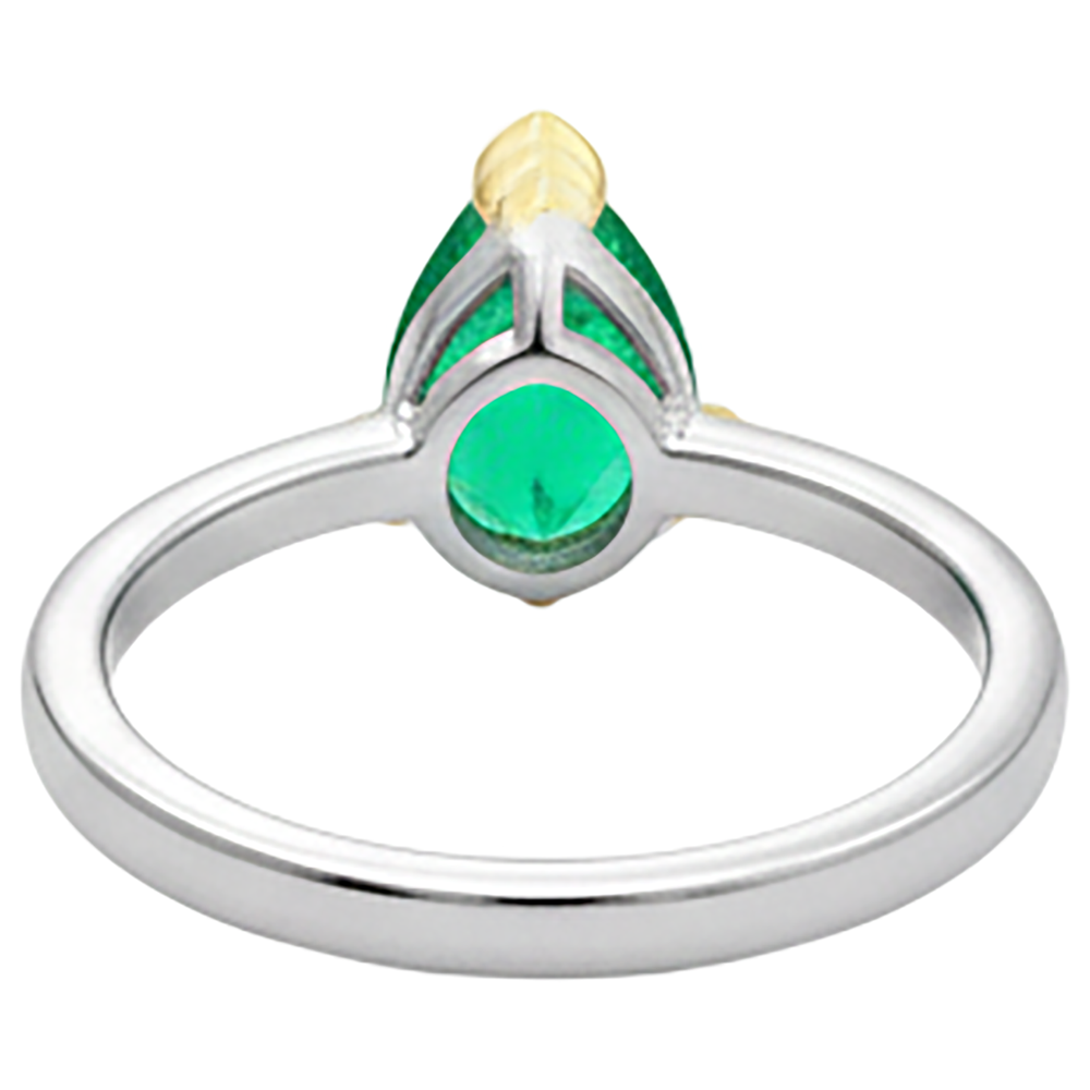 Élégant Bague Pierre de Couleur 1,50 carats – vue de dessus