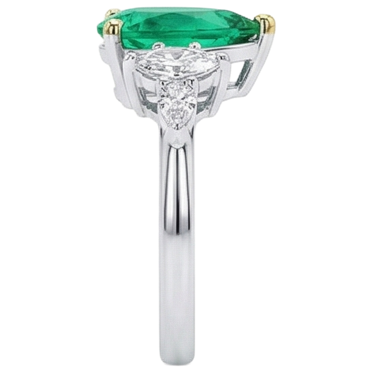 Brillant Bague Pierre Précieuse 3 carats – vue de profil