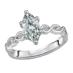 Confectionné main Bague Anniversaire Diamant Fin Bague Solitaire
