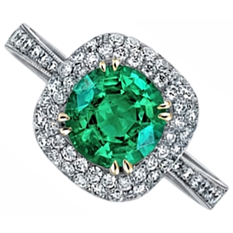 Haut de gamme Bague Pierre Précieuse 3 carats – vue d'angle