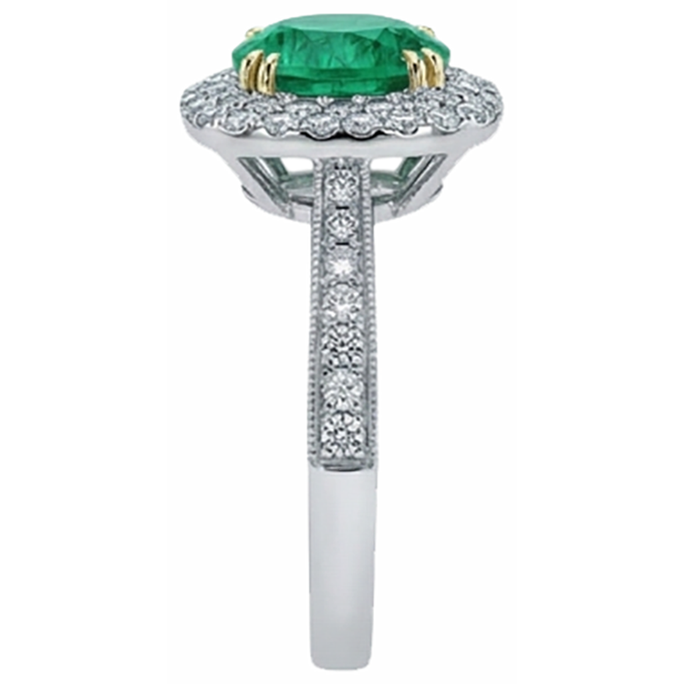 Haut de gamme Bague Pierre Précieuse 3 carats – vue arrière