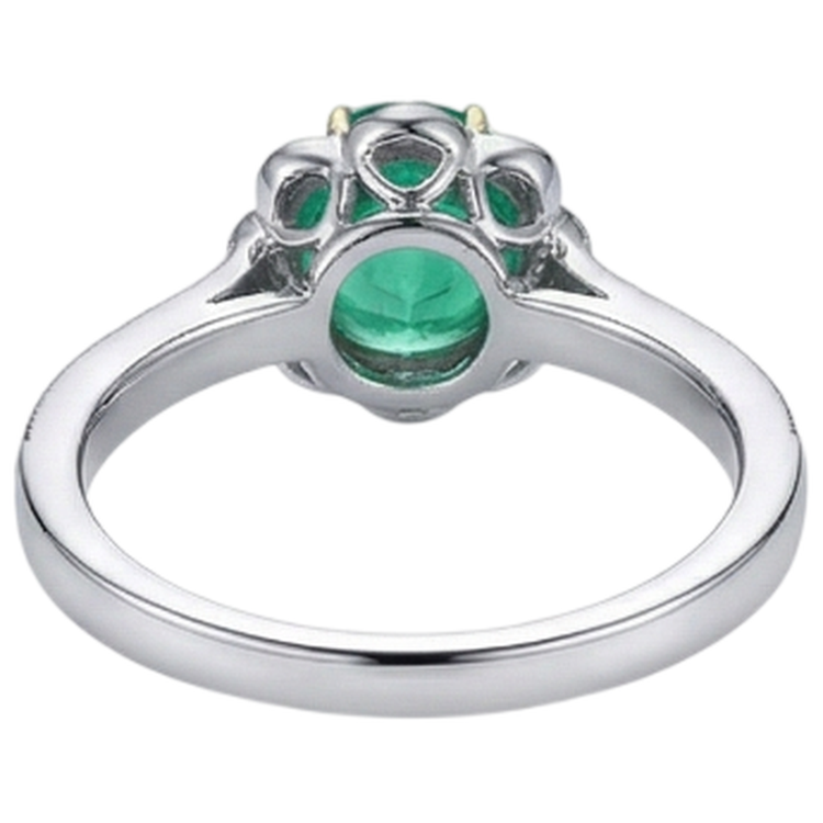 Émeraude Bague Pierre Précieuse – vue arrière