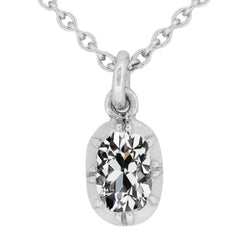 Fait à la main Diamant Fin Pendentif 2 carats – Or 14K Blanc par