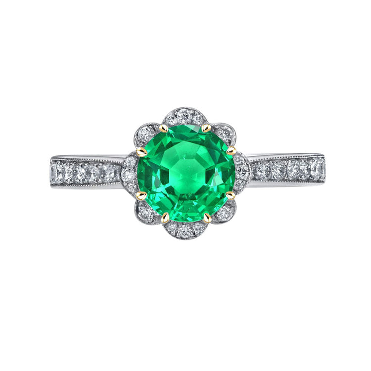 Émeraude Bague Pierre Précieuse – vue principale