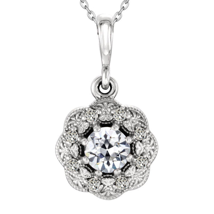 Diamant Halo 2,50-carats Or Blanc 14 Carats – vue principale