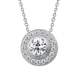 Brillant Halo – Antique 4 carats Or Blanc 14 Carats