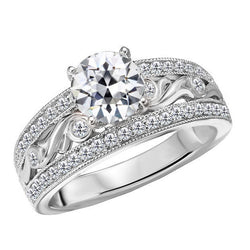 Fait à la main Coussin Antique Brillant Bague Sertie Halo – 4,50