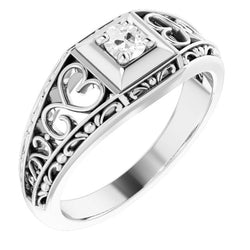 Diamant Fin Bague Mono-Pierre fait main 1 carats | HarryChadEnt