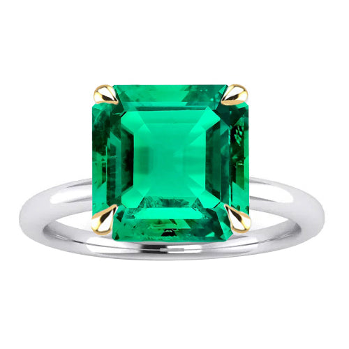 Premium Émeraude Bague avec Gemme 5 carats – vue principale