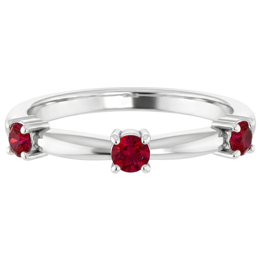 naturel round diamant 1carats bague sur blanc