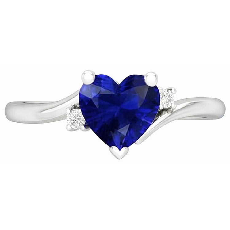 naturel round diamant 1.75carats bague angle de côté