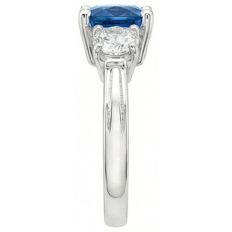 naturel round diamant 4.51carats bague vue de dessus