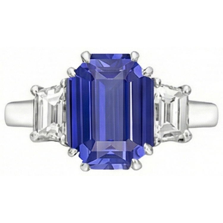 naturel diamant 3carats bague angle de côté