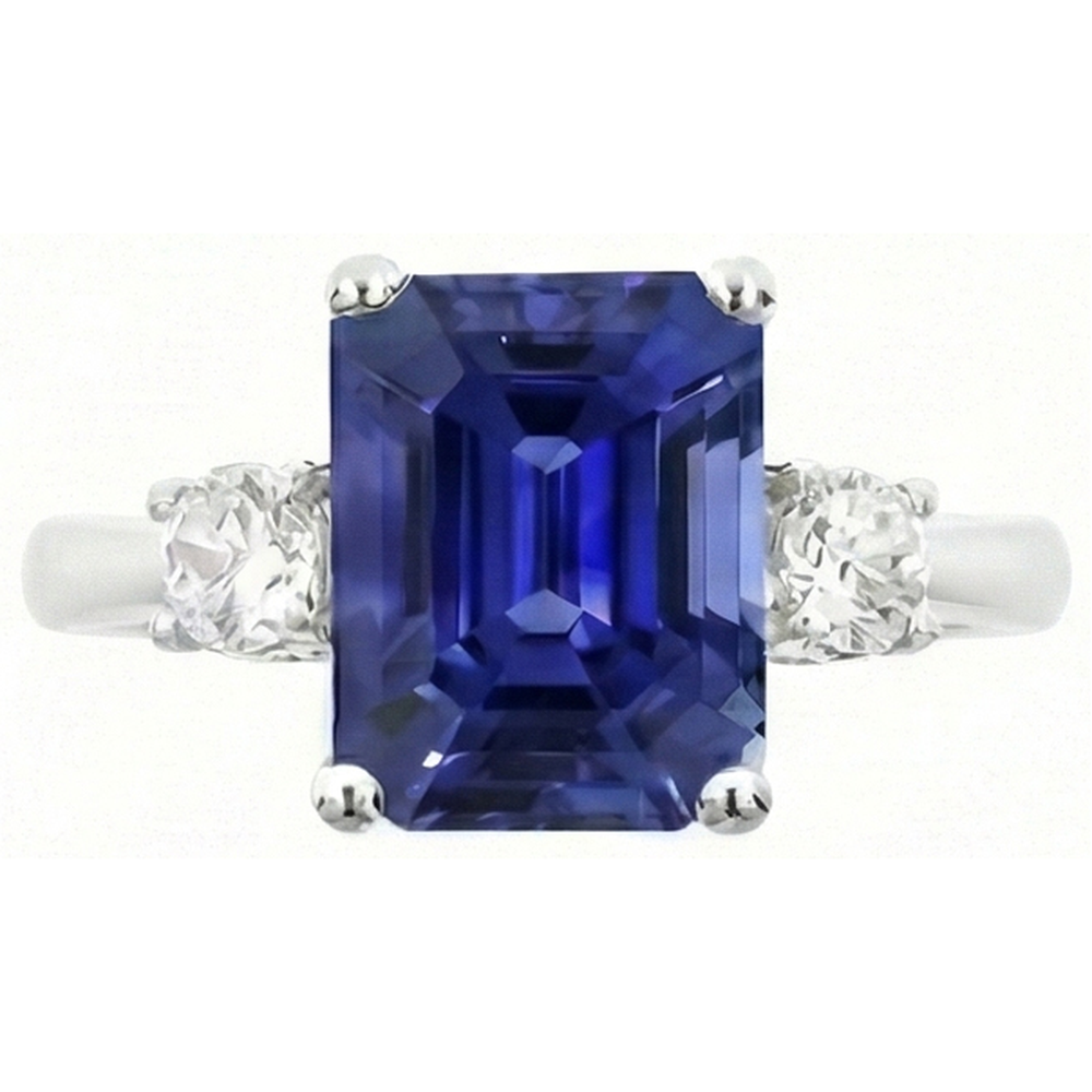 naturel diamant 4.50carats bague détail rapproché