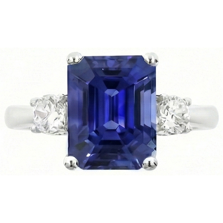 naturel diamant 4.50carats bague détail rapproché