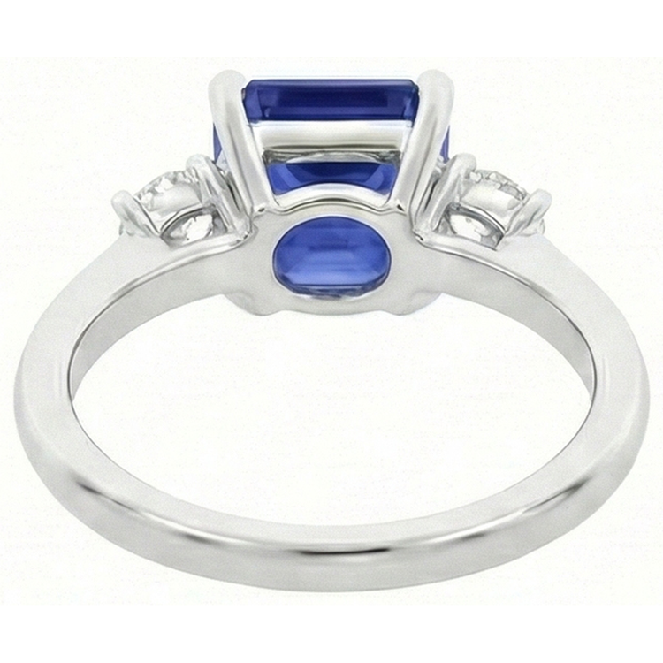 naturel diamant 4.50carats bague sur blanc