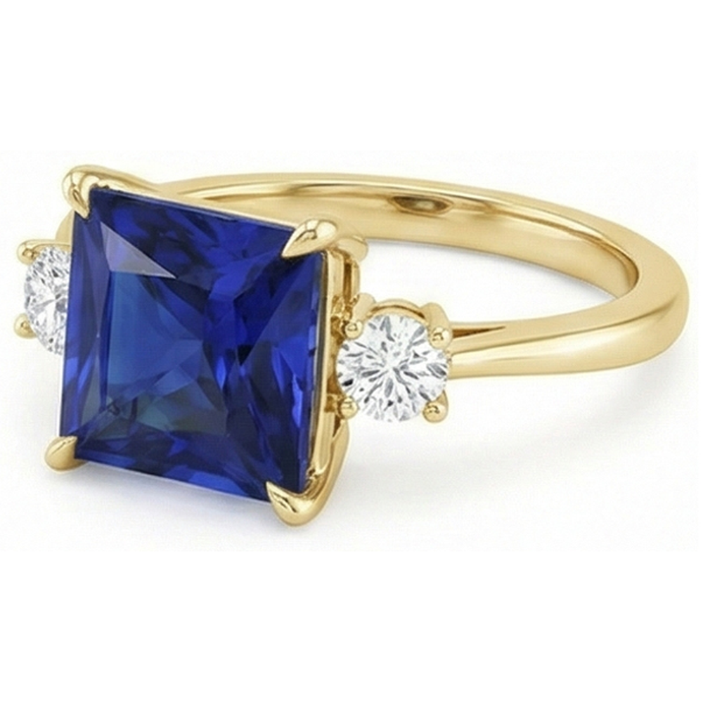 naturel diamant 5.25carats bague vue de dessus