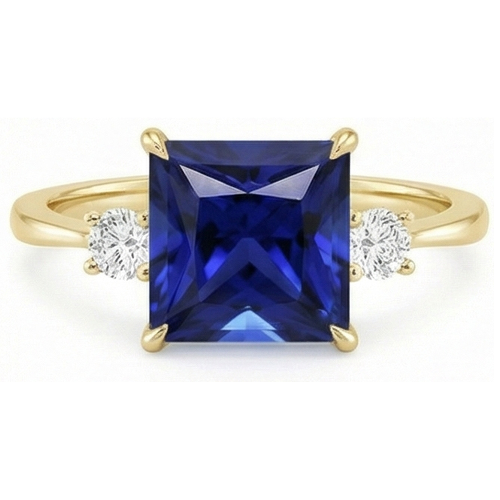 naturel diamant 5.25carats bague vue de profil