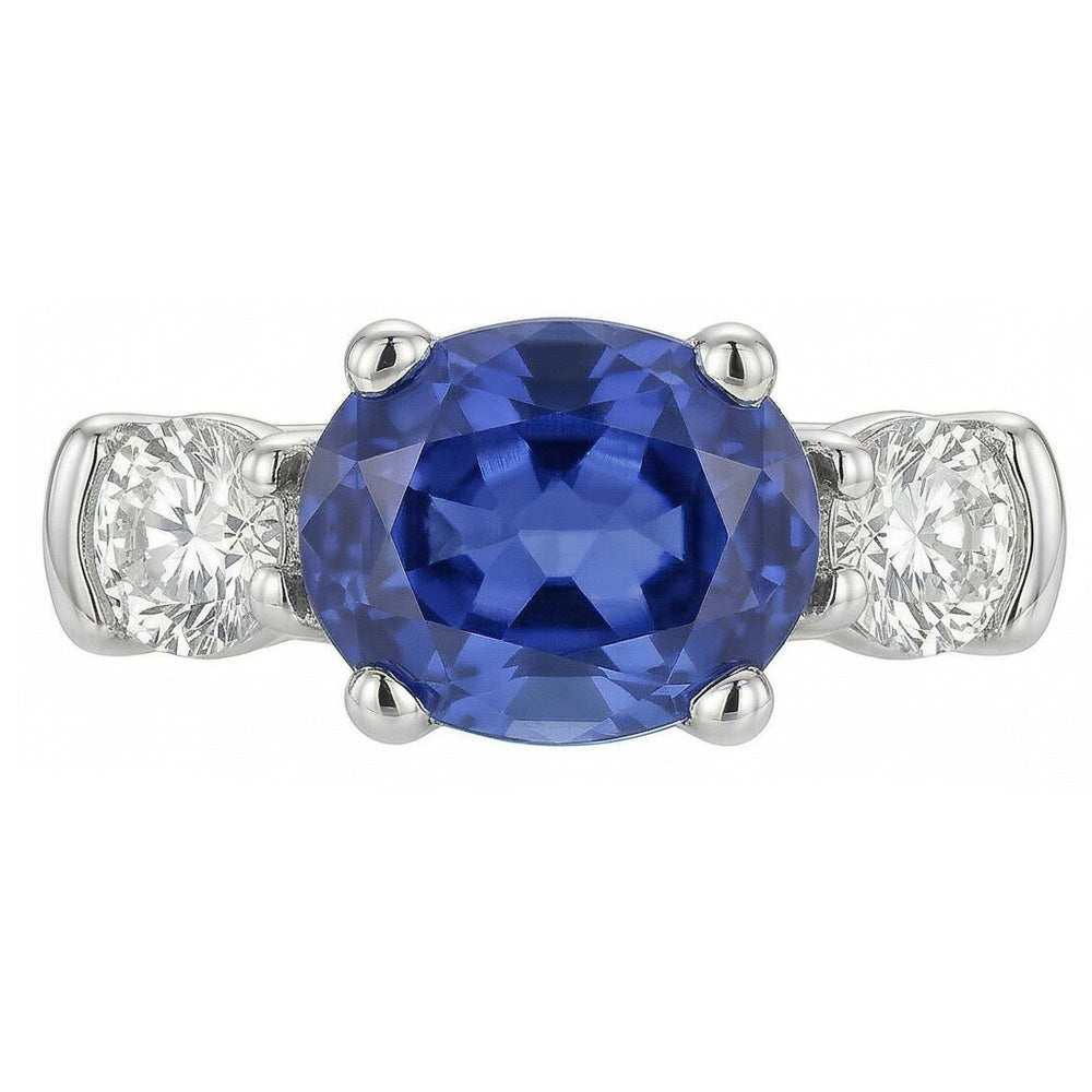 naturel oval diamant 5carats bague détail rapproché