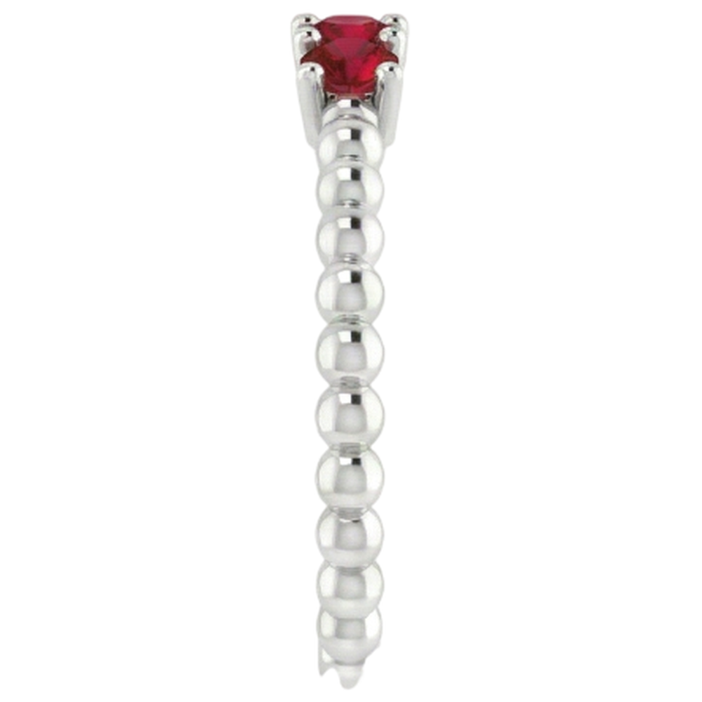 naturel round diamant 0.75carats bague vue de profil